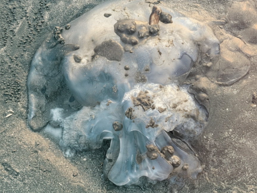 медуза на пляже Хуахина